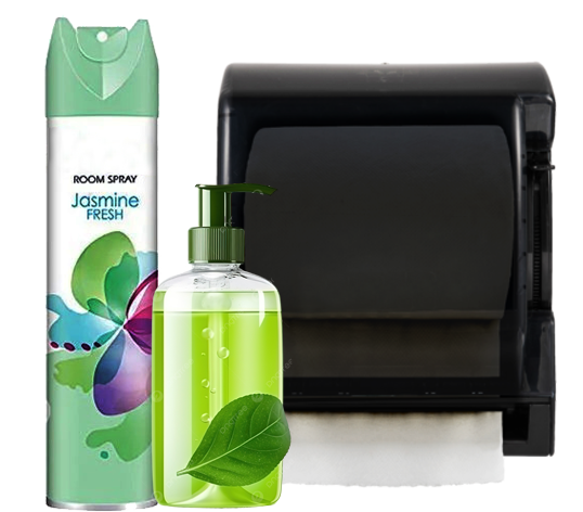 Air Freshener, Hand Wash & Paper Dispenser